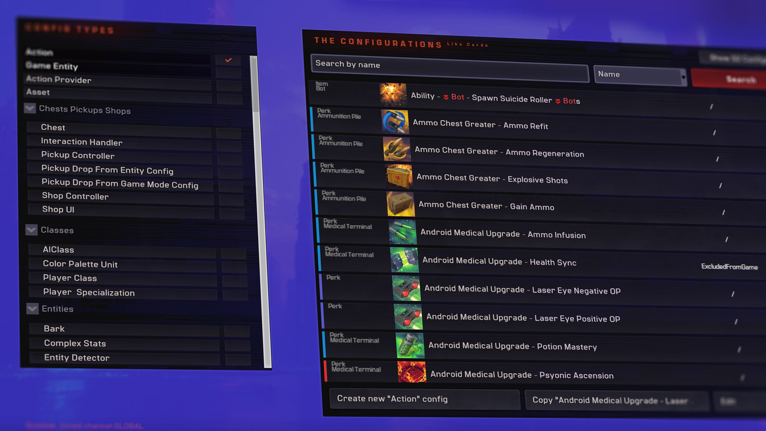 UniversEdit content creation tools running inside the game